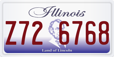 IL license plate Z726768