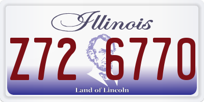 IL license plate Z726770