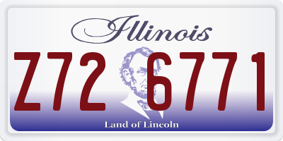 IL license plate Z726771