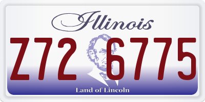 IL license plate Z726775