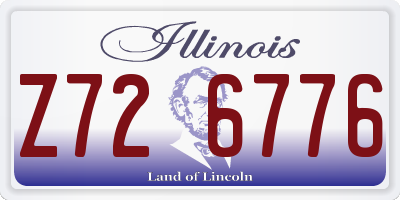IL license plate Z726776