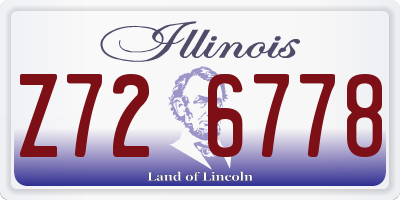 IL license plate Z726778
