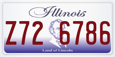 IL license plate Z726786