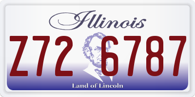 IL license plate Z726787