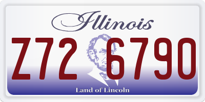 IL license plate Z726790