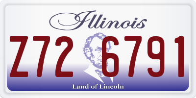 IL license plate Z726791