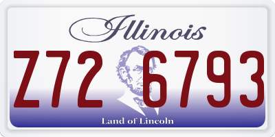 IL license plate Z726793