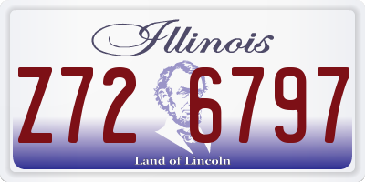 IL license plate Z726797
