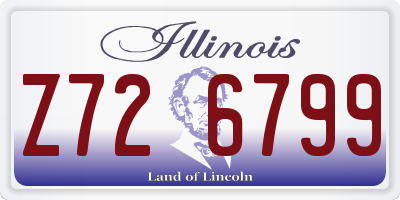 IL license plate Z726799