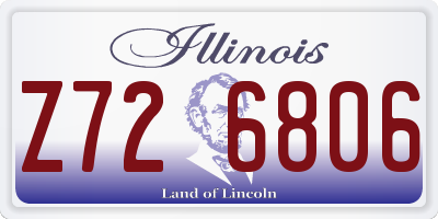 IL license plate Z726806