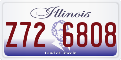 IL license plate Z726808