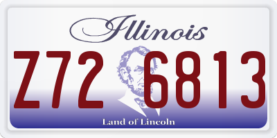 IL license plate Z726813