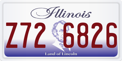 IL license plate Z726826