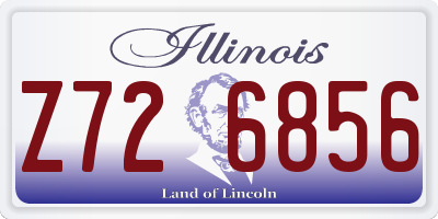 IL license plate Z726856