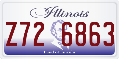IL license plate Z726863