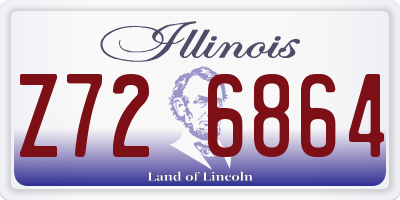 IL license plate Z726864