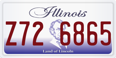 IL license plate Z726865