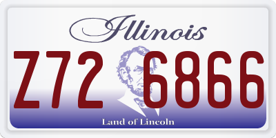 IL license plate Z726866