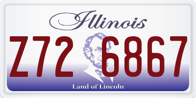 IL license plate Z726867