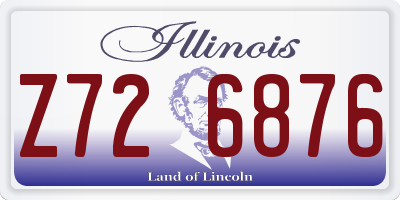 IL license plate Z726876