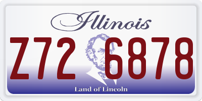 IL license plate Z726878