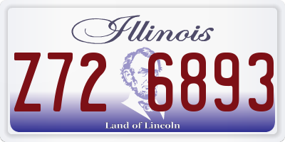IL license plate Z726893