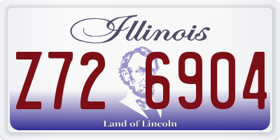 IL license plate Z726904