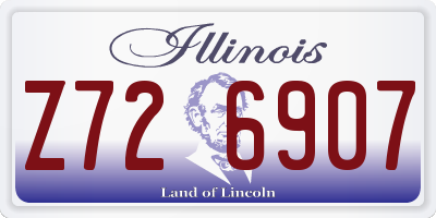 IL license plate Z726907