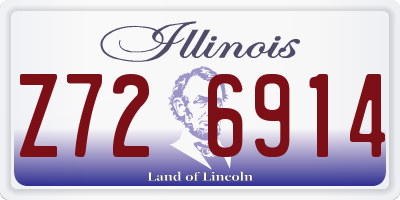 IL license plate Z726914