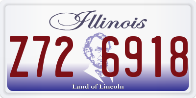 IL license plate Z726918