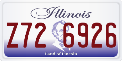 IL license plate Z726926