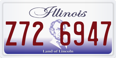 IL license plate Z726947