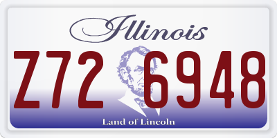 IL license plate Z726948