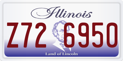 IL license plate Z726950