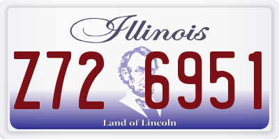 IL license plate Z726951