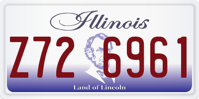 IL license plate Z726961