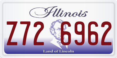 IL license plate Z726962