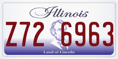 IL license plate Z726963