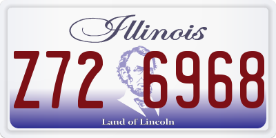 IL license plate Z726968
