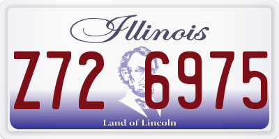IL license plate Z726975
