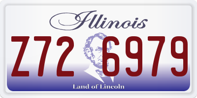 IL license plate Z726979