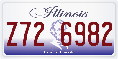 IL license plate Z726982