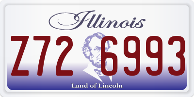 IL license plate Z726993
