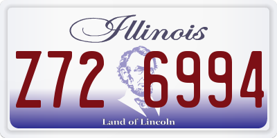 IL license plate Z726994