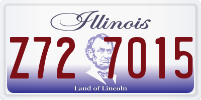 IL license plate Z727015