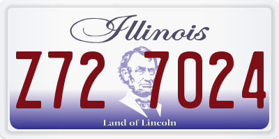IL license plate Z727024
