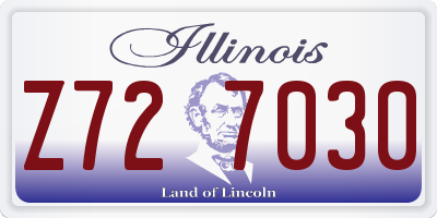IL license plate Z727030