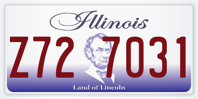 IL license plate Z727031