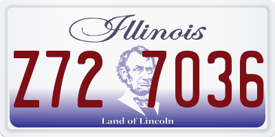 IL license plate Z727036
