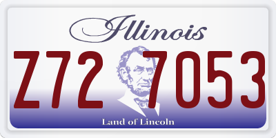 IL license plate Z727053